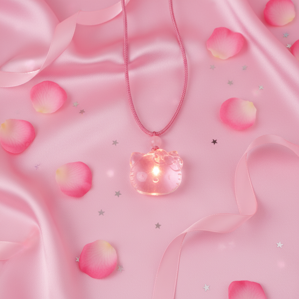 Hello Kitty Necklace - Flat Lay