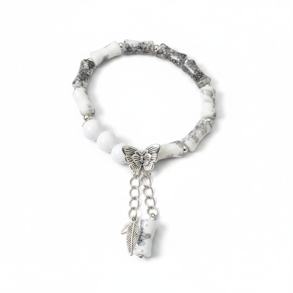 Butterfly Dream Bracelet on pure white background