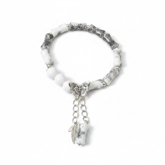 Butterfly Dream Bracelet on pure white background