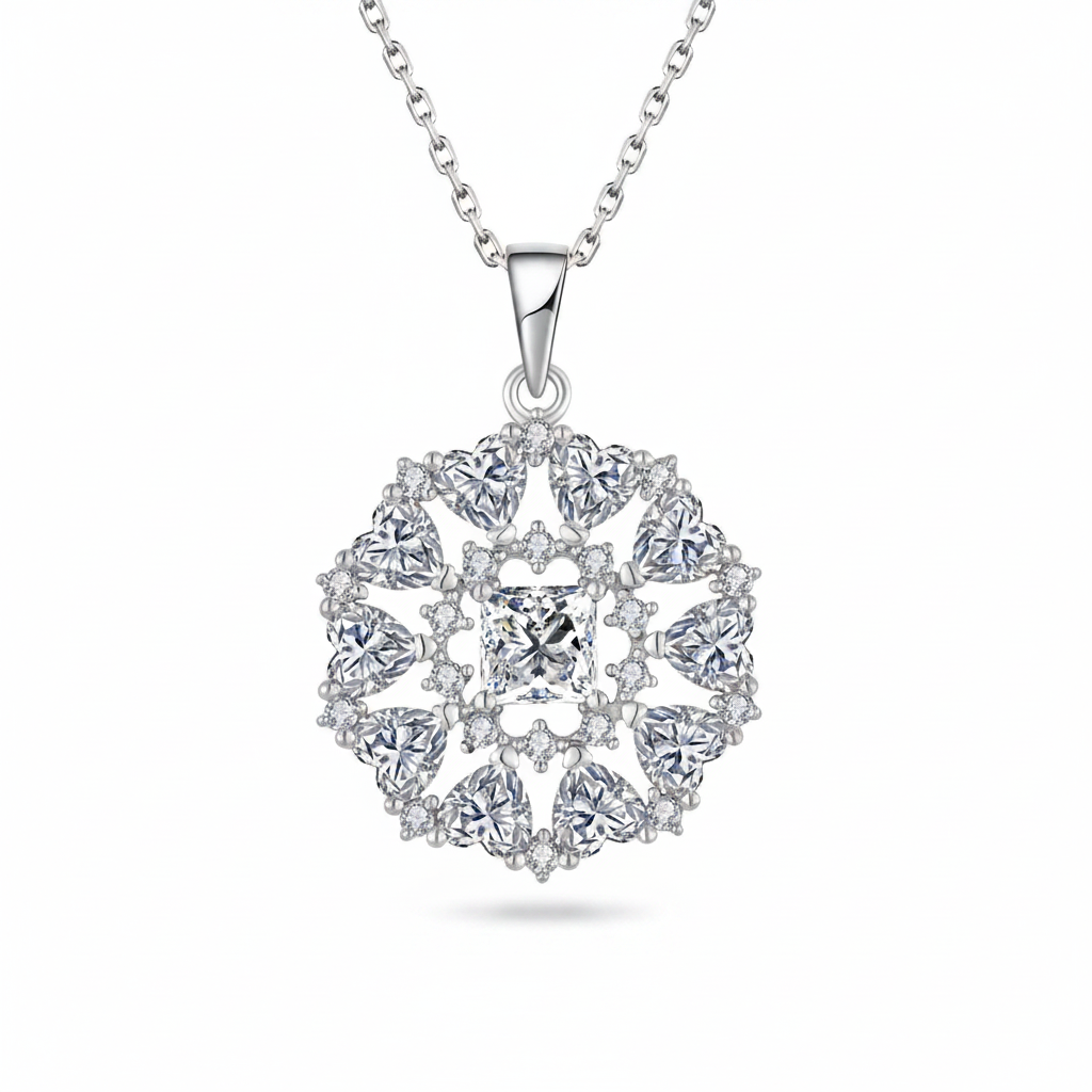 Mandala Hearts Necklace - Thumbnail