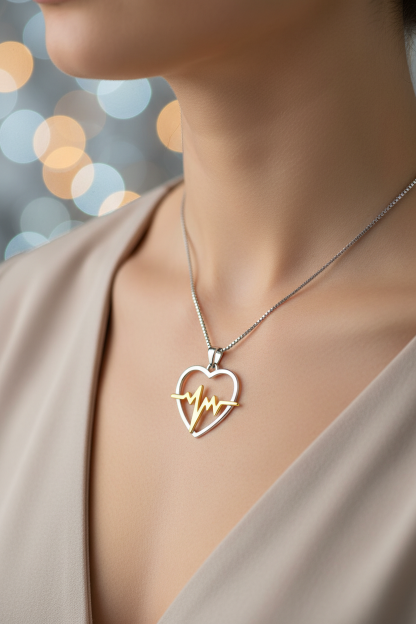 Heartbeat Silver & Gold - Worn