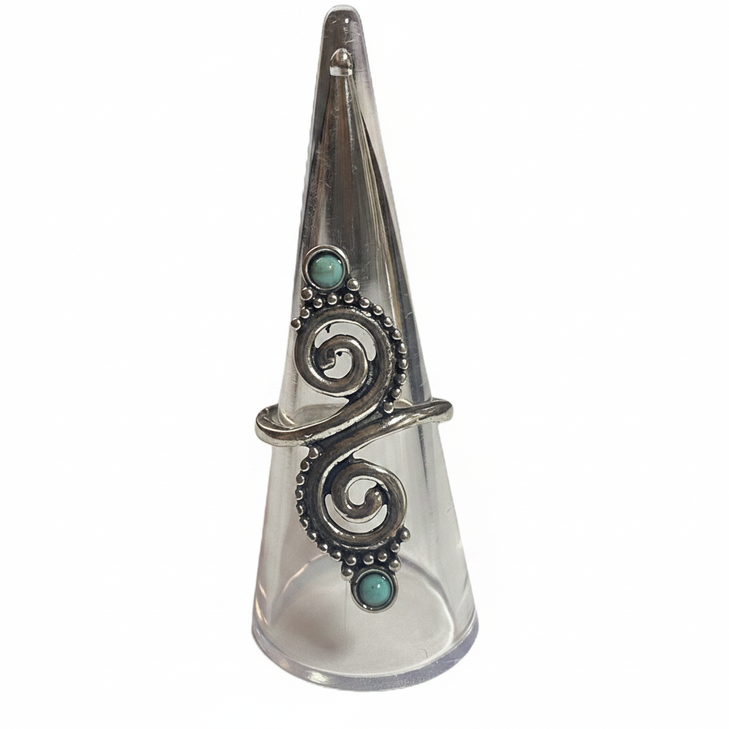 Turquoise Swirl Ring - Studio
