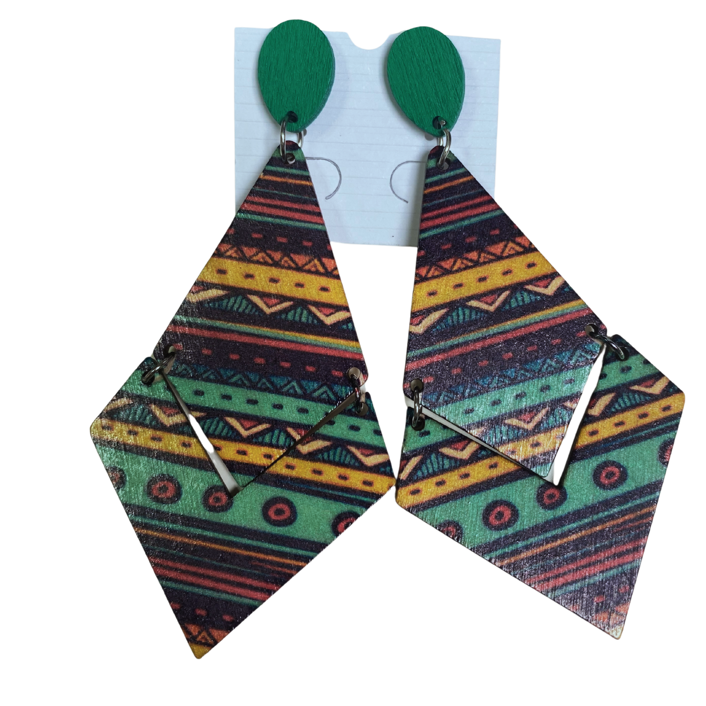 BeMore Wood Series: Houten Oorbellen stijl 2